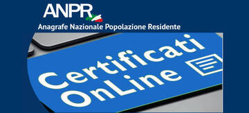 Attivato il servizio ANPR per i certificati/estratti di stato civile